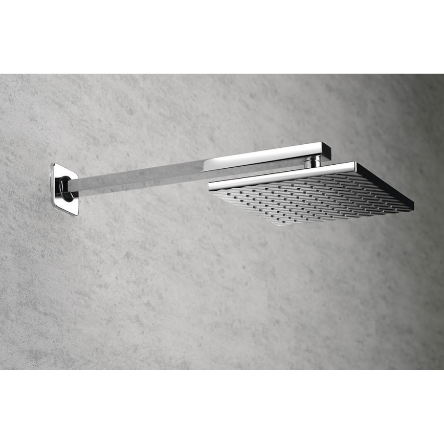 Aqualine - Suihkuvarsi kulmikas 40,4 cm kiiltävä kromi