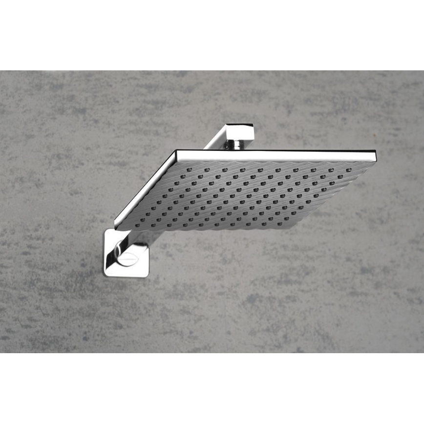 Aqualine - Suihkuvarsi kulmikas 40,4 cm kiiltävä kromi