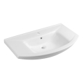 Aqualine - Upotettava pesuallas ZERO 86x50 cm keramiikka/valkoinen