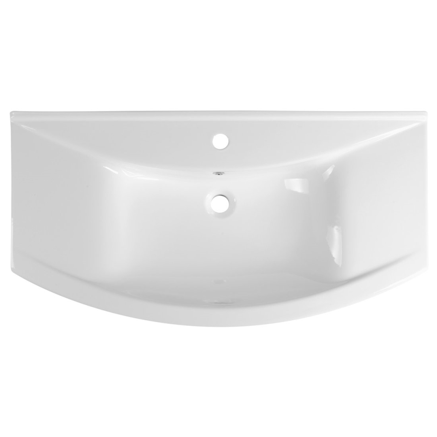 Aqualine - Uppoasennettava pesuallas ZERO 97x51 cm keramiikka/valkoinen