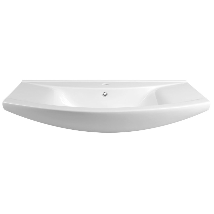 Aqualine - Uppoasennettava pesuallas ZERO 97x51 cm keramiikka/valkoinen