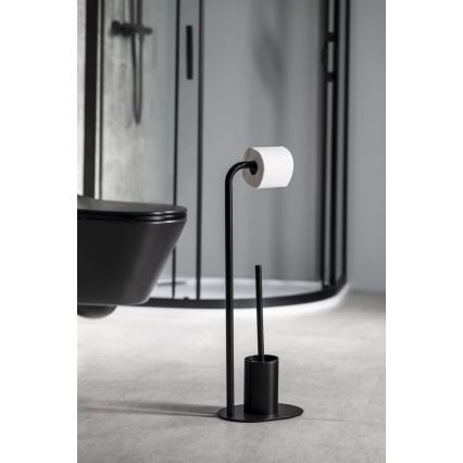 Aqualine - WC-paperi ja wc-harjan pidike SAMBA musta