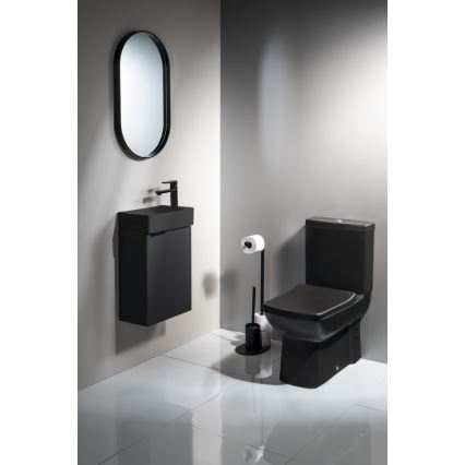 Aqualine - WC-paperi ja wc-harjan pidike SAMBA musta