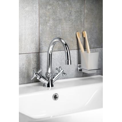 Aqualine - XENIA RETRO 22,2 cm pesuallashana, kiiltävä kromi