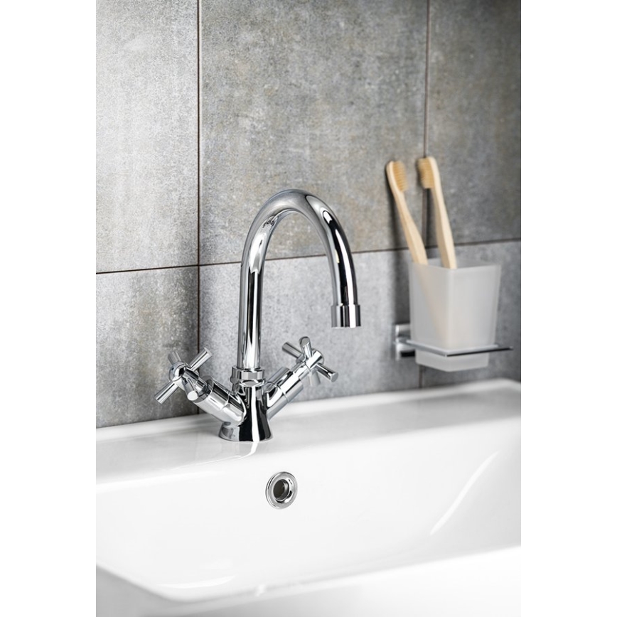 Aqualine - XENIA RETRO 22,2 cm pesuallashana, kiiltävä kromi