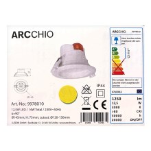 Arcchio - LED Kylpyhuoneen upotettava valo ARIAN LED/12,5W/230V IP44