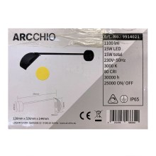 Arcchio - LED-ulkoseinävalaisin GRAYSON LED/15W/230V IP65