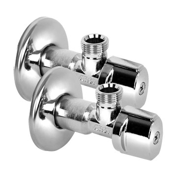 Arco - Kulmaventtiili ARCO A-80 2 kpl kiiltävä kromi