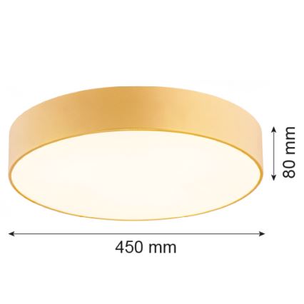 Argon 1458 - Kattovalo DARLING 3xE27/15W/230V d. 45 cm kulta