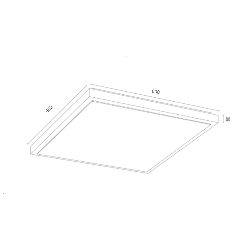 Argon 1816 - Kattovalo CARLSON 4xE27/15W/230V 60x60 cm kulta