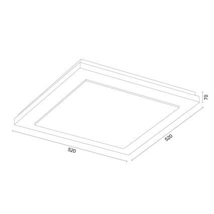 Argon 1872 - Kattovalaisin TABOR 4xE27/15W/230V 52x52 cm terrakotta