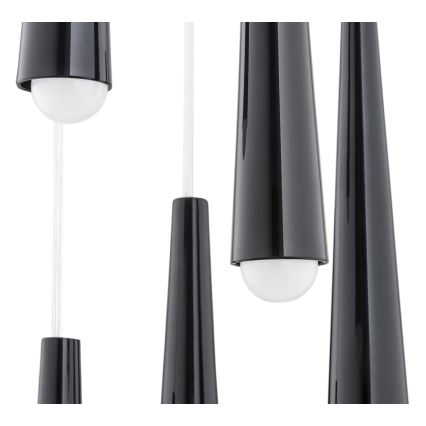 Argon 2103 - Kattovalaisin HOLLYWOOD 5xE14/7W/230V musta