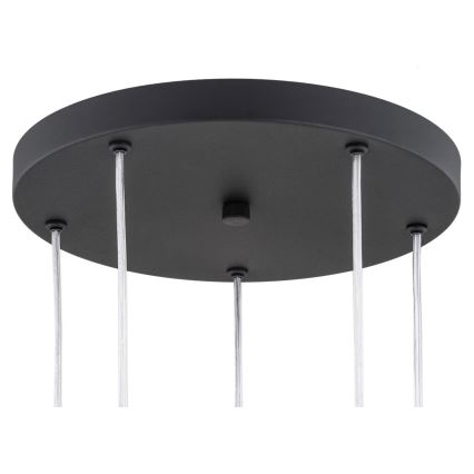 Argon 2103 - Kattovalaisin HOLLYWOOD 5xE14/7W/230V musta