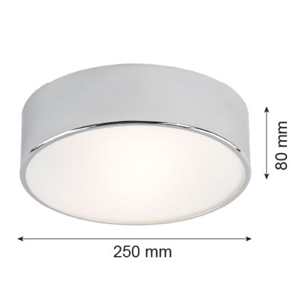 Argon 3083 - Kattovalo DARLING 2xE27/15W/230V d. 25 cm hopea