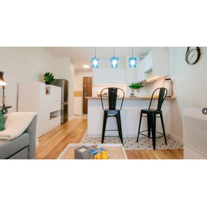 Argon 3271 - Kattokruunu johdossa NEWA 1xE27/15W/230V turkoosi