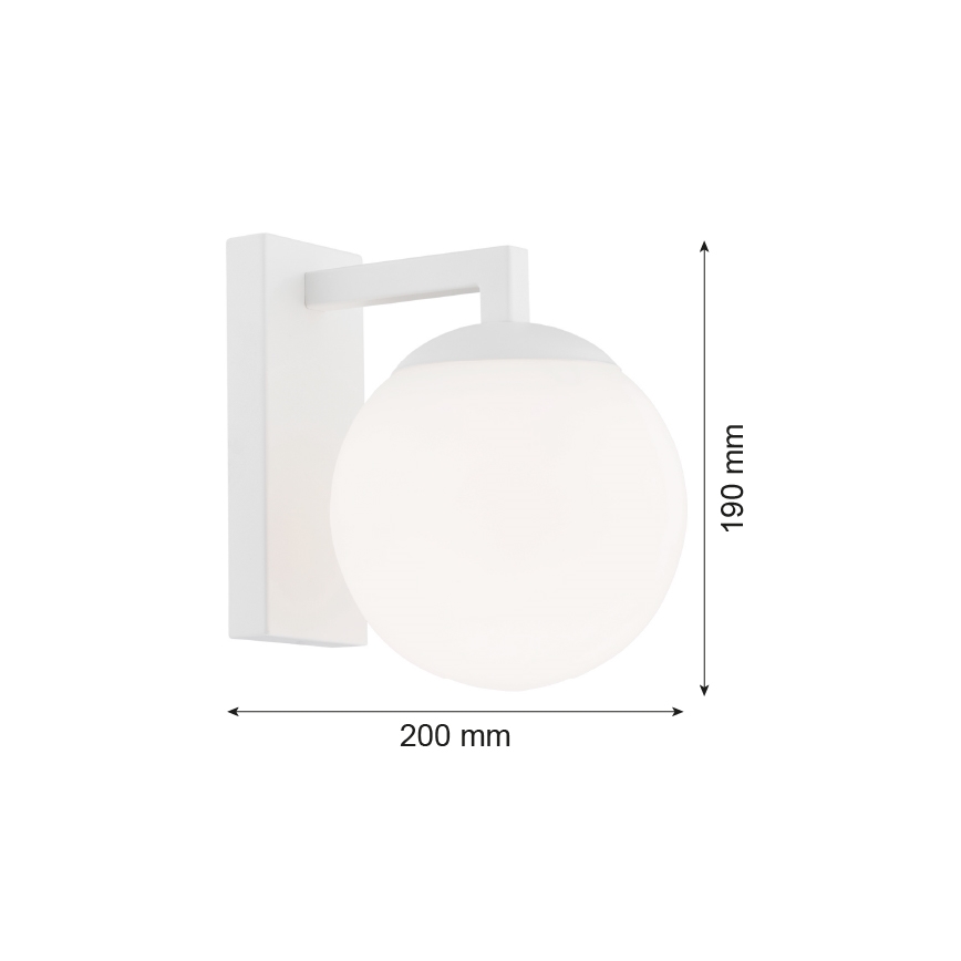 Argon 3733 - Seinävalaisin ASPEN 1xE27/15W/230V valkoinen