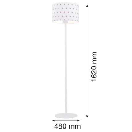 Argon 4129 - Lattialamppu MAGIC 1xE27/15W/230V valkoinen