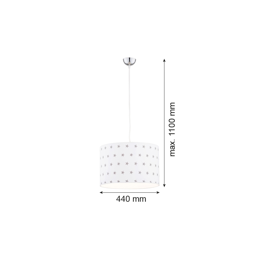 Argon 4133 - Kattokruunu johdossa MAGIC 1xE27/15W/230V valkoinen