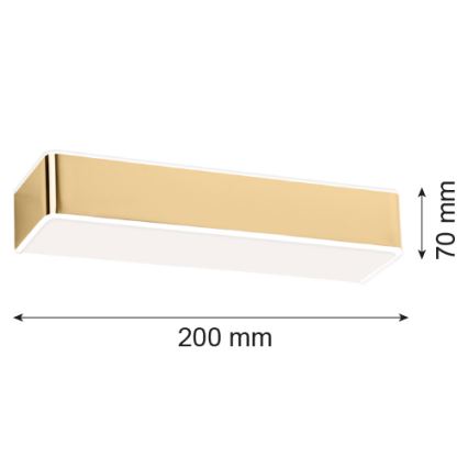 Argon 4147 - Seinävalaisin RODAN 1xE27/15W/230V kultainen