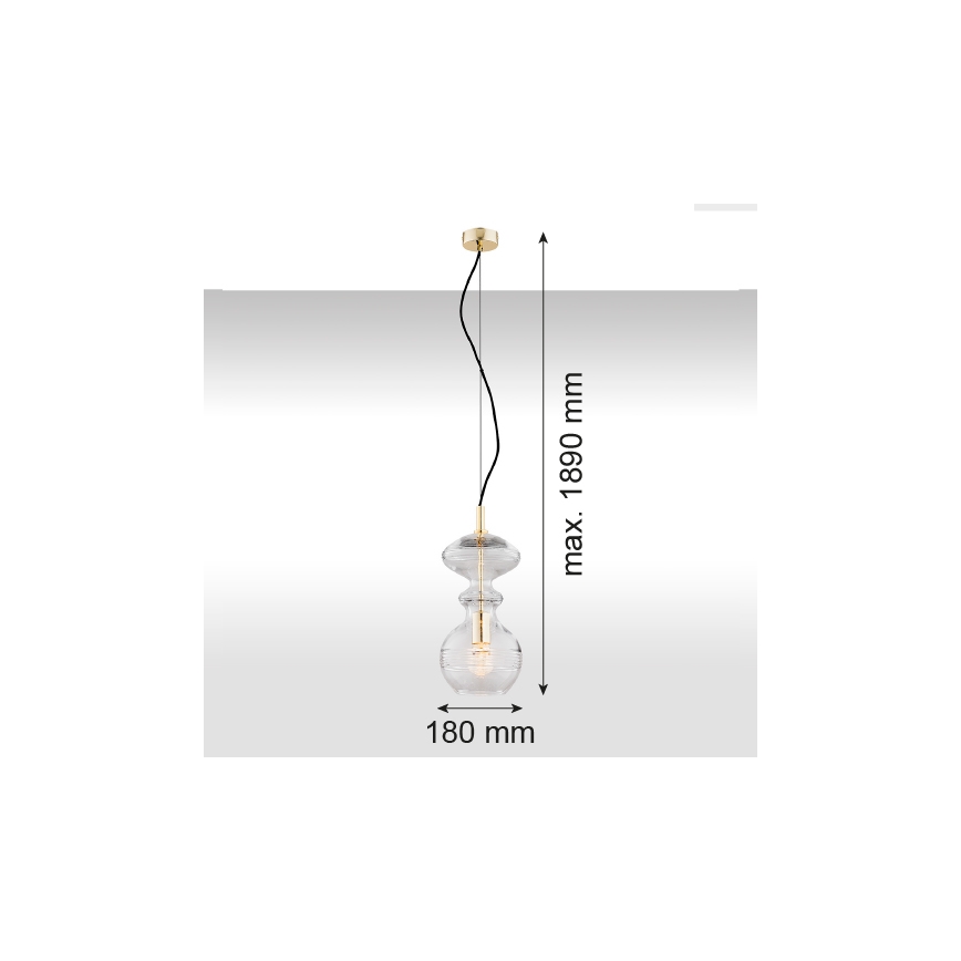 Argon 4203 - Kattokruunu narulla BILBAO 1xE27/15W/230V