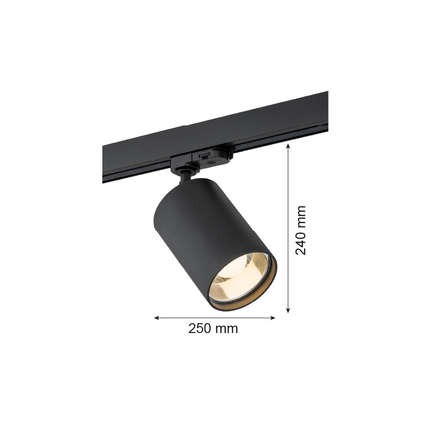 Argon 4306 - Kohdevalo BERGEN 1xE27/15W/230V musta