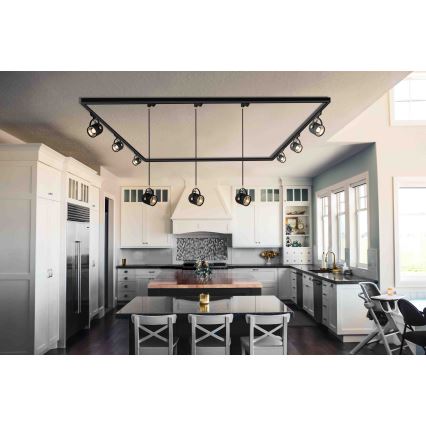 Argon 4311 - Kohdevalo kiskojärjestelmään NET 1xE27/15W/230V musta