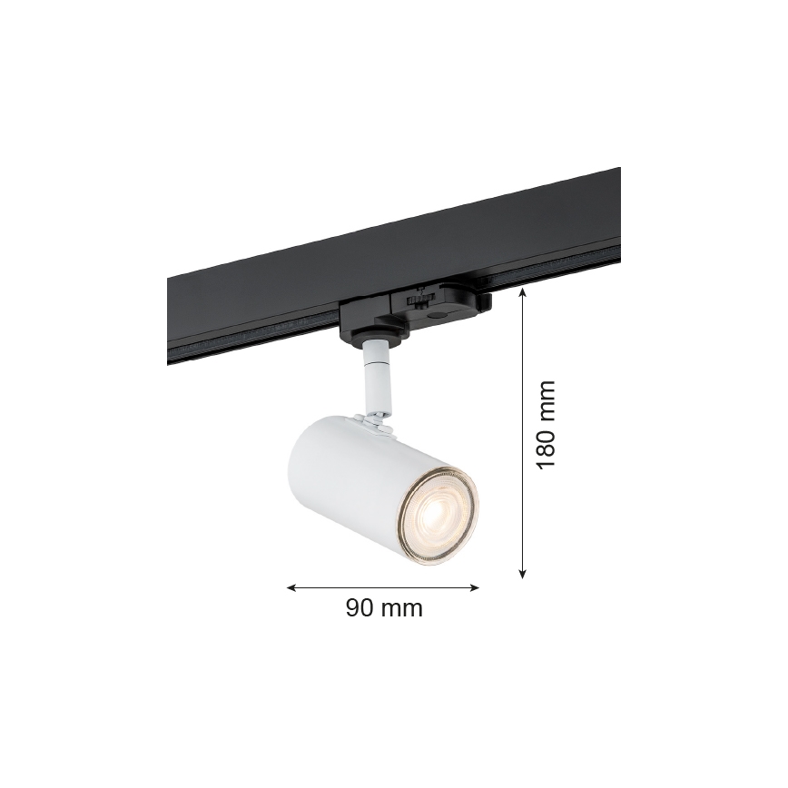 Argon 4327 - Kohdevalo kiskojärjestelmään HORTA 1xGU10/5W/230V valkoinen