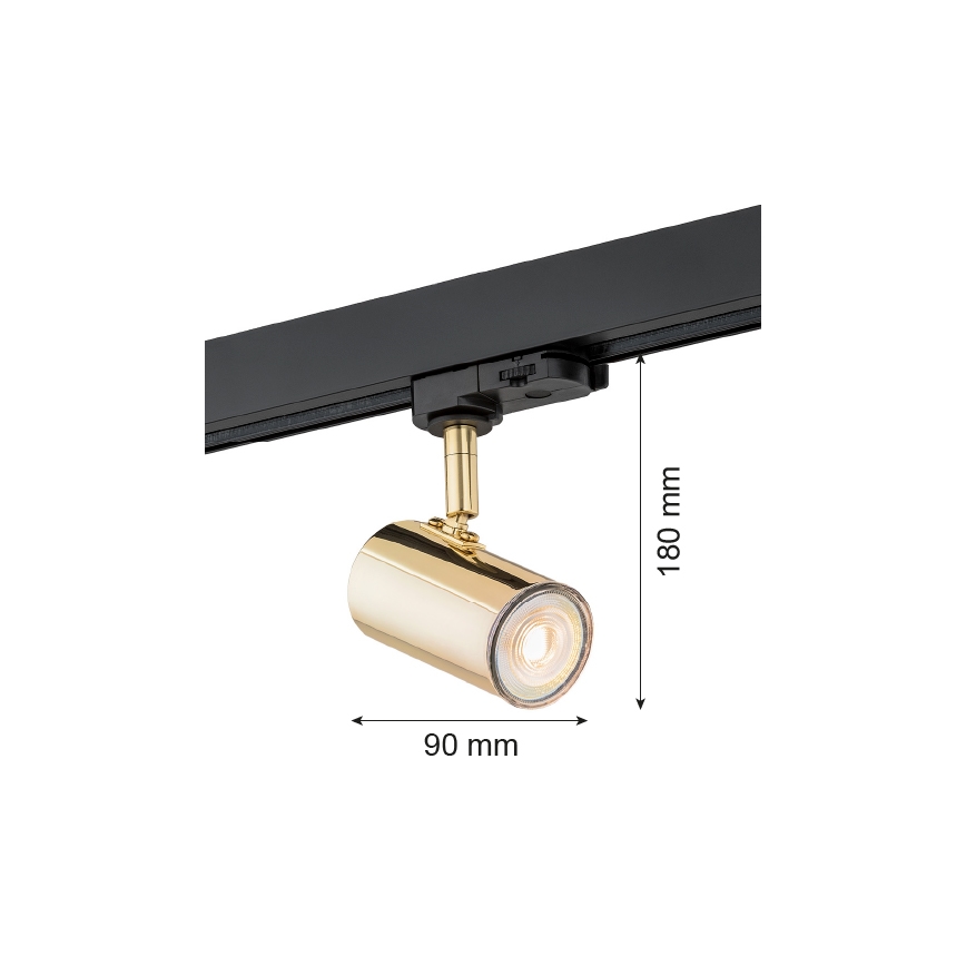 Argon 4328 - Kohdevalo kiskojärjestelmään HORTA 1xGU10/5W/230V messinki