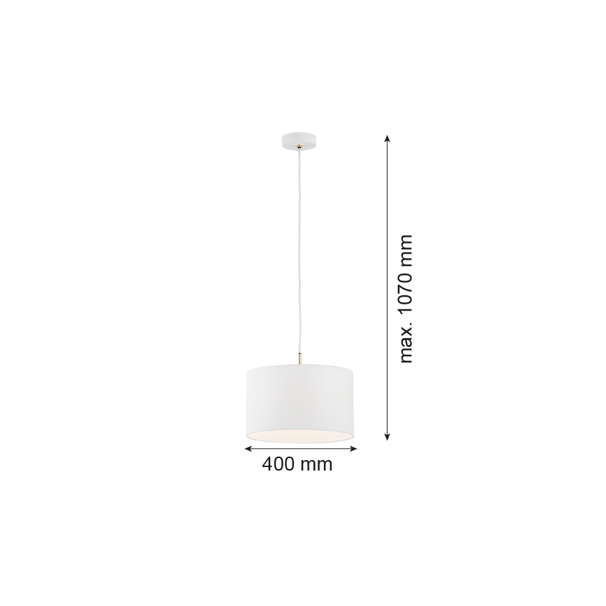 Argon 4343 - Kattokruunu tangossa KARIN 1xE27/15W/230V valkoinen