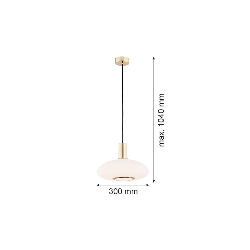 Argon 4358 - Kattokruunu johdossa SAGUNTO 1xE27/15W/230V halkaisija 30 cm messinki