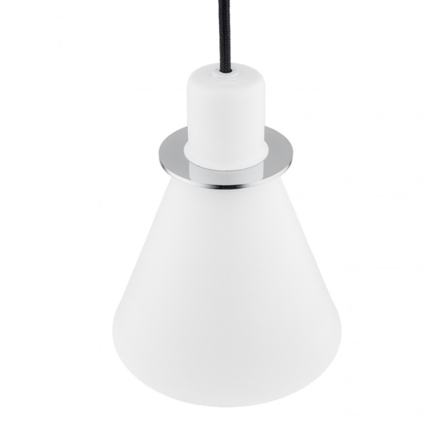 Argon 4681 - Kattokruunu johdossa BEVERLY 1xE27/15W/230V valkoinen/kiiltävä kromi