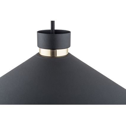 Argon 4695 - Kattokruunu johdossa NASHVILLE 1xE27/15W/230V musta