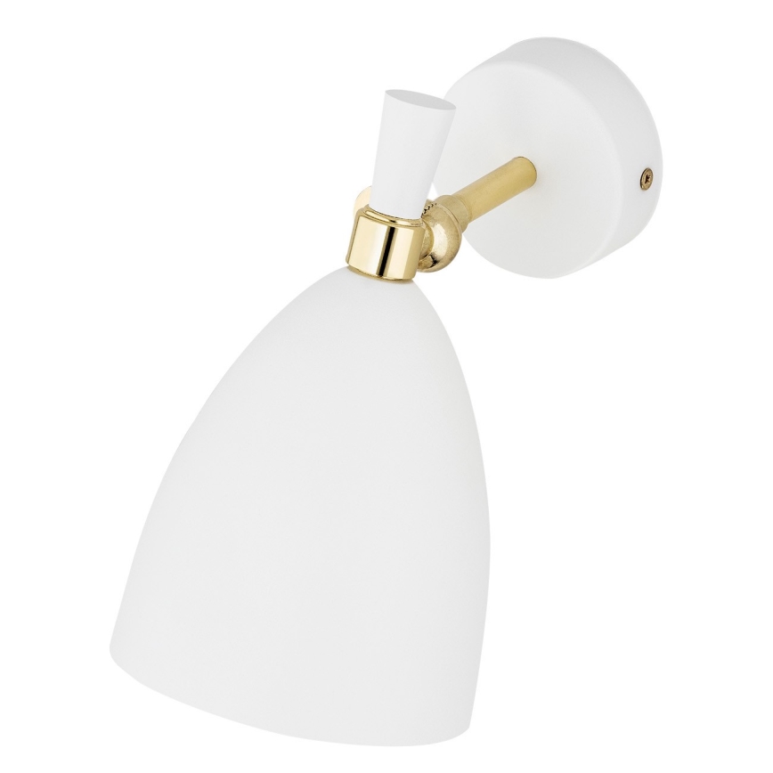 Argon 4699 - Seinävalo CHARLOTTE 1xE27/15W/230V valkoinen/kulta