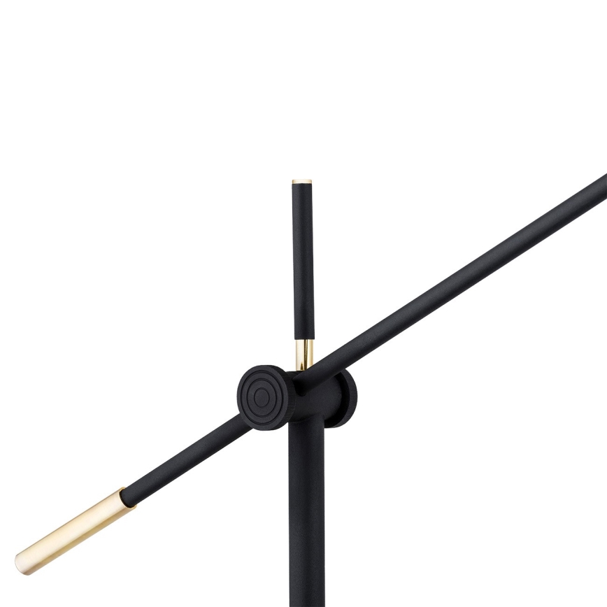 Argon 4735 - Lattialamppu DETROIT 1xE27/15W/230V musta