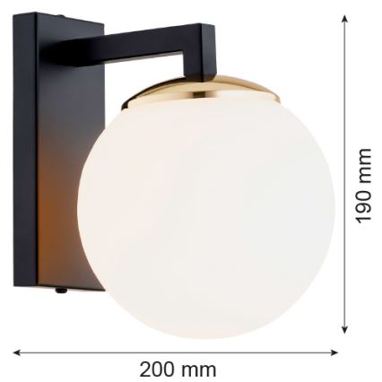 Argon 4771 - Seinävalo MORITZ 1xE27/15W/230V