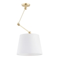Argon 4895 - Riippukattokruunu ZAKYNTOS PLUS 1xE27/15W/230V valkoinen/kulta