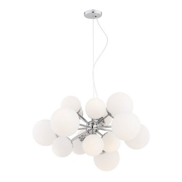 Argon 5021 - Kattokruunu johdossa SATELITE 15xE27/15W/230V kiiltävä kromi