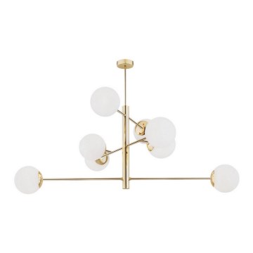 Argon 5043 - Kattokruunu tangossa CAMERON 8xE27/15W/230V messinki