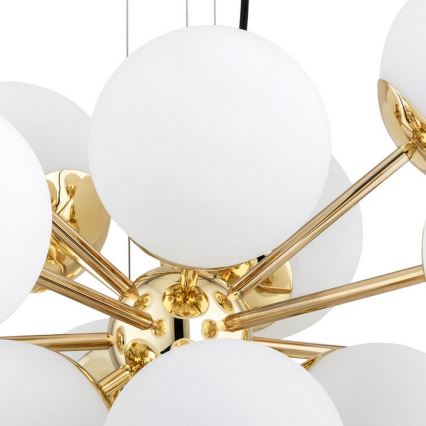 Argon 5048 - Kattokruunu johdossa SATELITE PLUS 15xE27/15W/230V kultainen