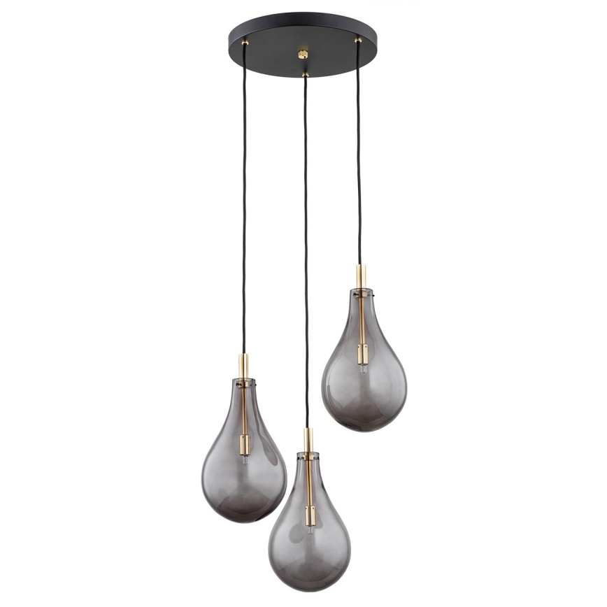 Argon 6105 - Kattokruunu johdossa OAKLAND 3xG9/6W/230V musta