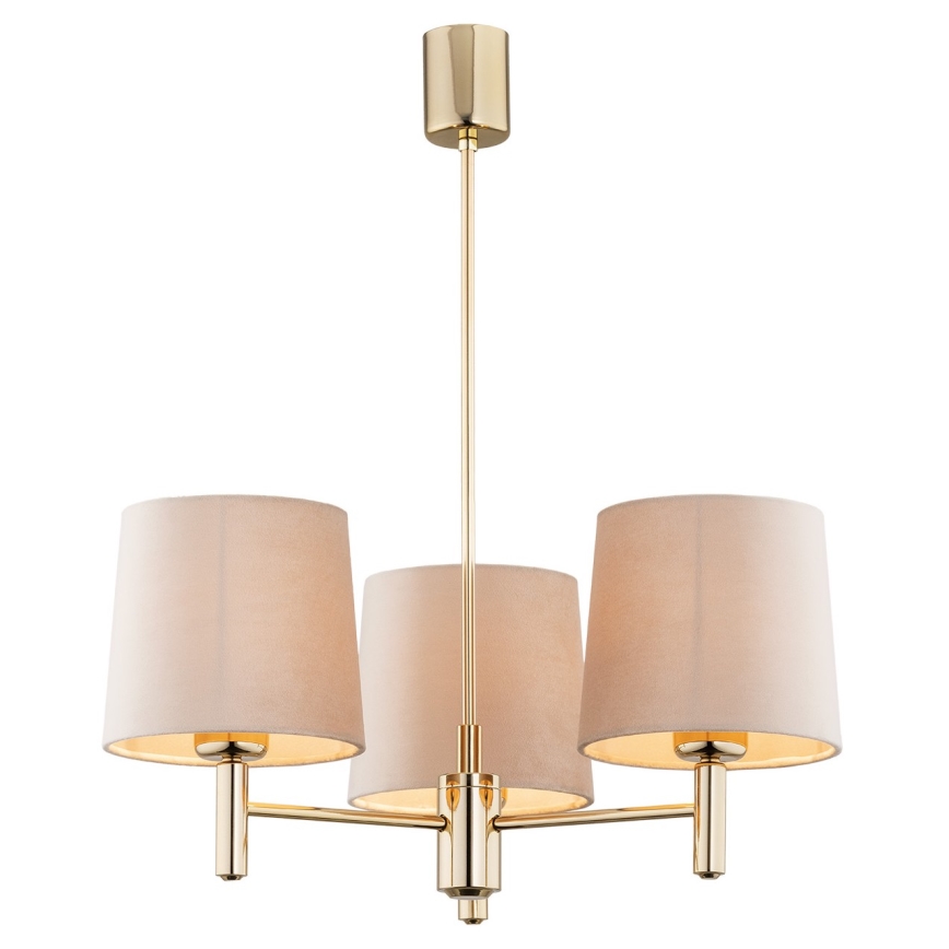 Argon 6110 - Kattokruunu PONTE 3xE27/15W/230V beige