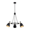 Argon 6149 - Kattovalaisin CHARLOTTE 3xE27/15W/230V musta/kulta
