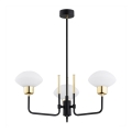 Argon 6166 - Kattokruunu RAVELLO 3xE14/15W/230V musta/kulta