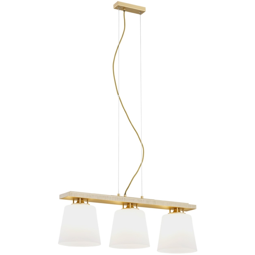 Argon 6250 - Kattokruunu johdossa ARDEN 3xE27/15W/230V kulta