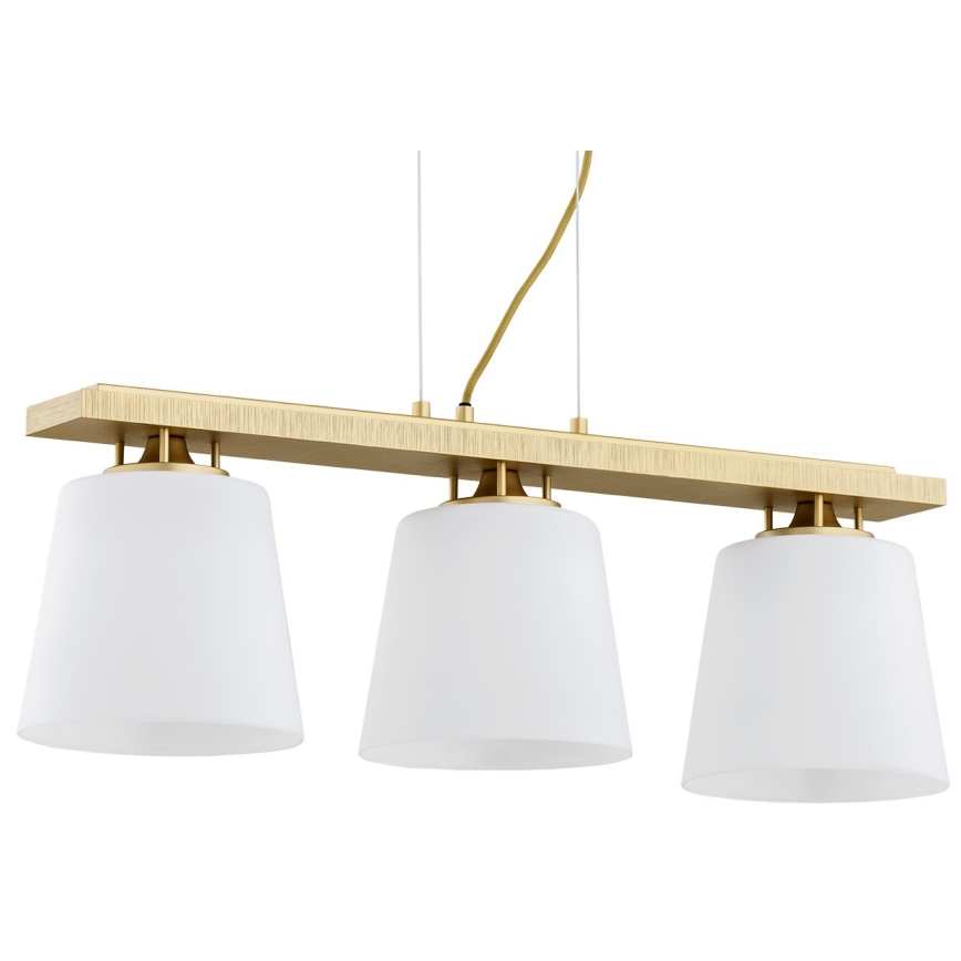 Argon 6250 - Kattokruunu johdossa ARDEN 3xE27/15W/230V kulta