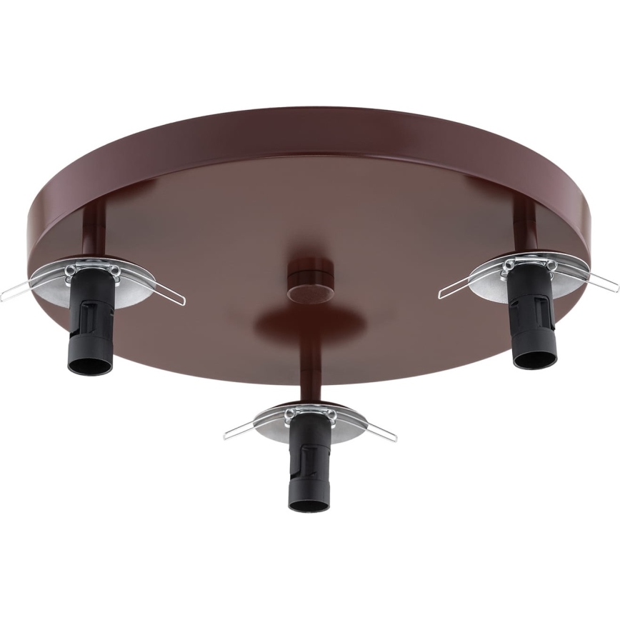 Argon 6292 - Kattovalo FABIO 3xE14/7W/230V alabasteri ruskea