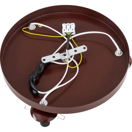 Argon 6292 - Kattovalo FABIO 3xE14/7W/230V alabasteri ruskea