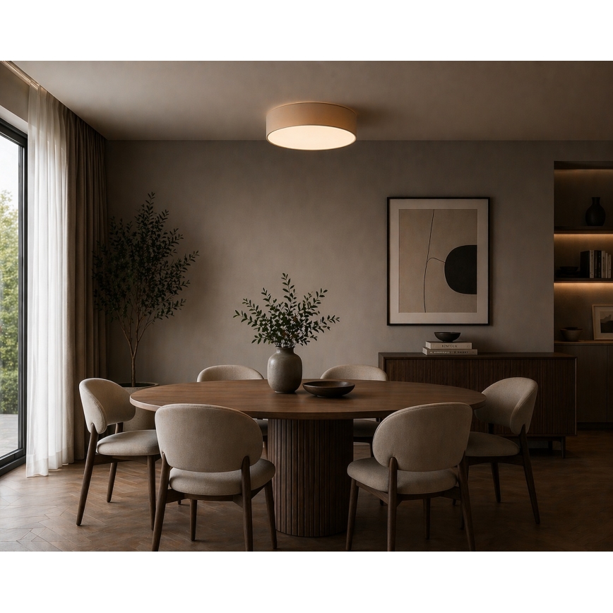 Argon 6365 - Kattovalaisin DARLINGOS 3xE27/15W/230V, halkaisija 45 cm, beige