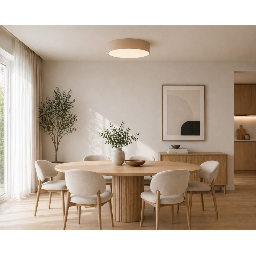 Argon 6365 - Kattovalaisin DARLINGOS 3xE27/15W/230V, halkaisija 45 cm, beige