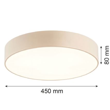 Argon 6365 - Kattovalaisin DARLINGOS 3xE27/15W/230V, halkaisija 45 cm, beige